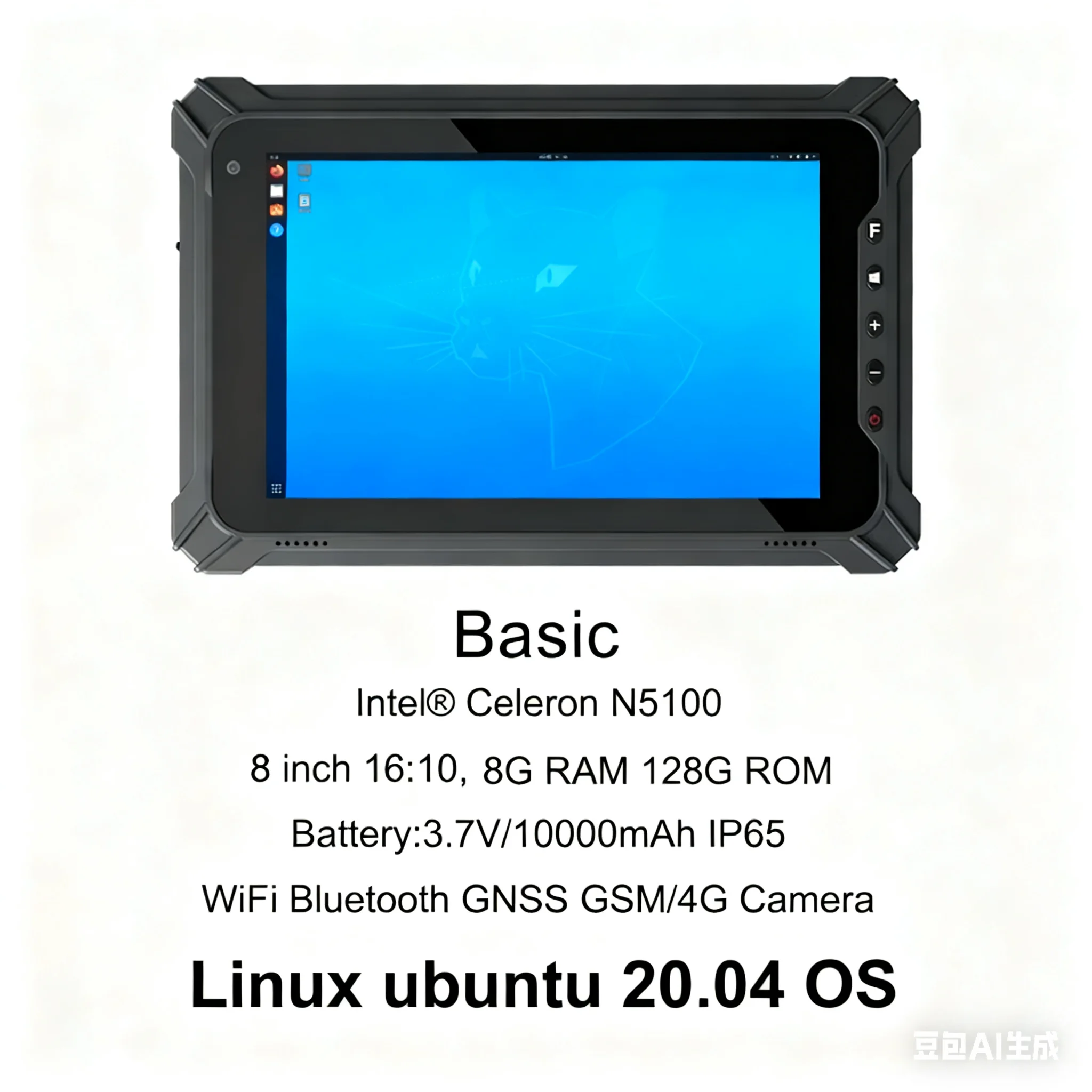 8 Inch Rugged Tablet with 8G RAM 128G ROM Windows 10 Or Linux OS Industrial Barcode Scanner Waterproof Durable Tablet for