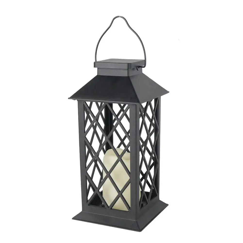 Retro Palace Lantern Hanging Candle Lamp lampada da campeggio portatile da esterno per la decorazione del giardino del cortile LED Atmosphere Light