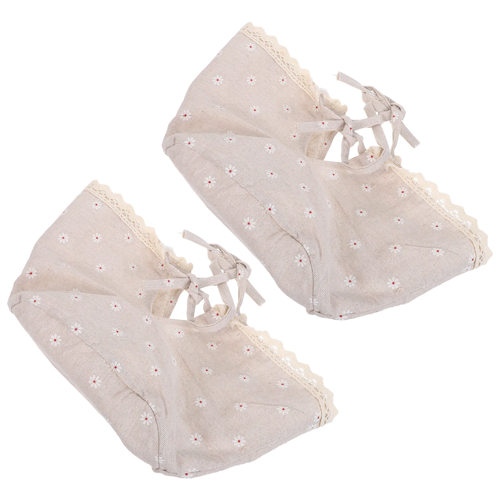 

2Pcs Rattan Picnic Basket Cloth Liner Washable Decorative Fabric Insert Daisy Pattern Farmhouse Outdoor Picnic Basket