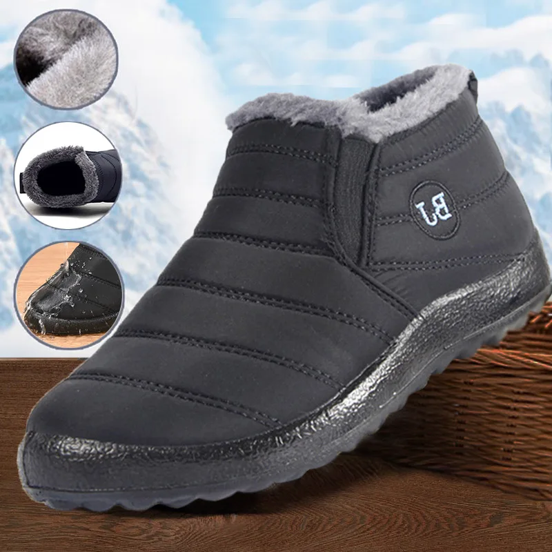 Boots Women Platform Plush Women Shoes Waterproof Ankle Boots For Women Fashion Winter Woman Snow Boots Footwear Botas Mujer