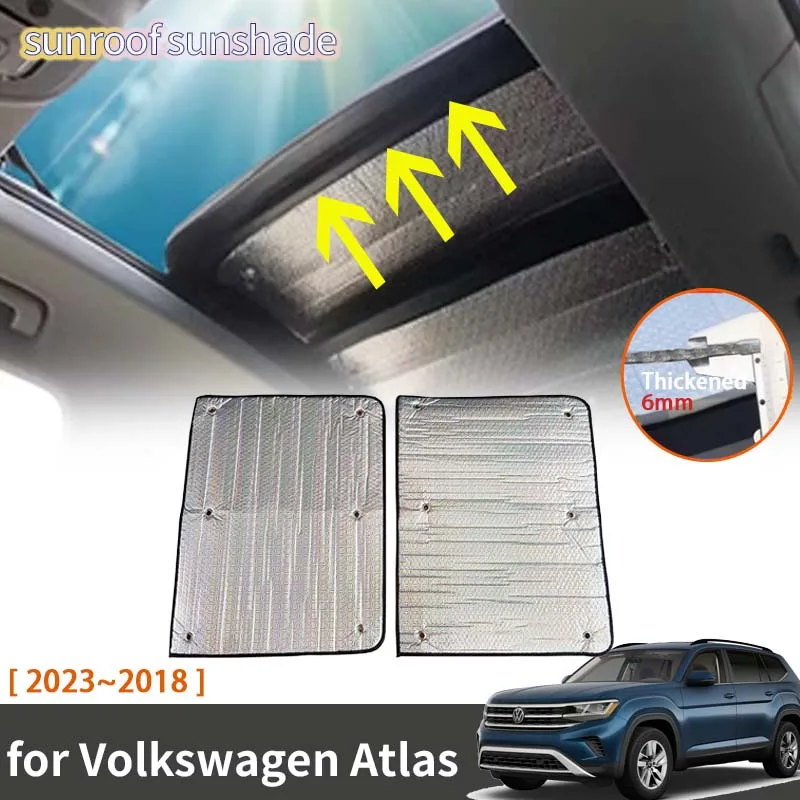 

For Volkswagen VW Atlas Teramont 2023~2018 2019 2021 2022 Accessories Sunroof Sunshade Roof Sunscreen Heat Insulation Windscreen