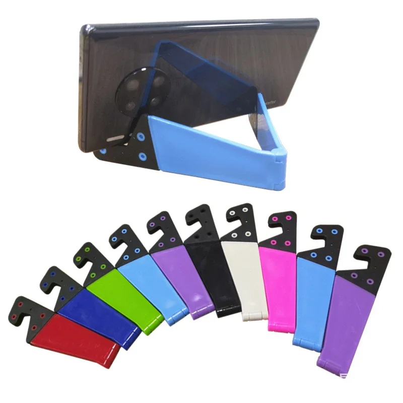 1pcs Portable Foldable V Model Mobile Phone Mount Holder Stand For Cell Phone Products Accessories Mobile Phone Holders Stands