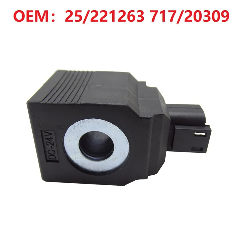 

2X 24V Solenoid Valve Coil 25/221263 717/20309 For JCB Wheel 436 426E 436E 456 426 Loader Excavator JS145LC JS115 JS330