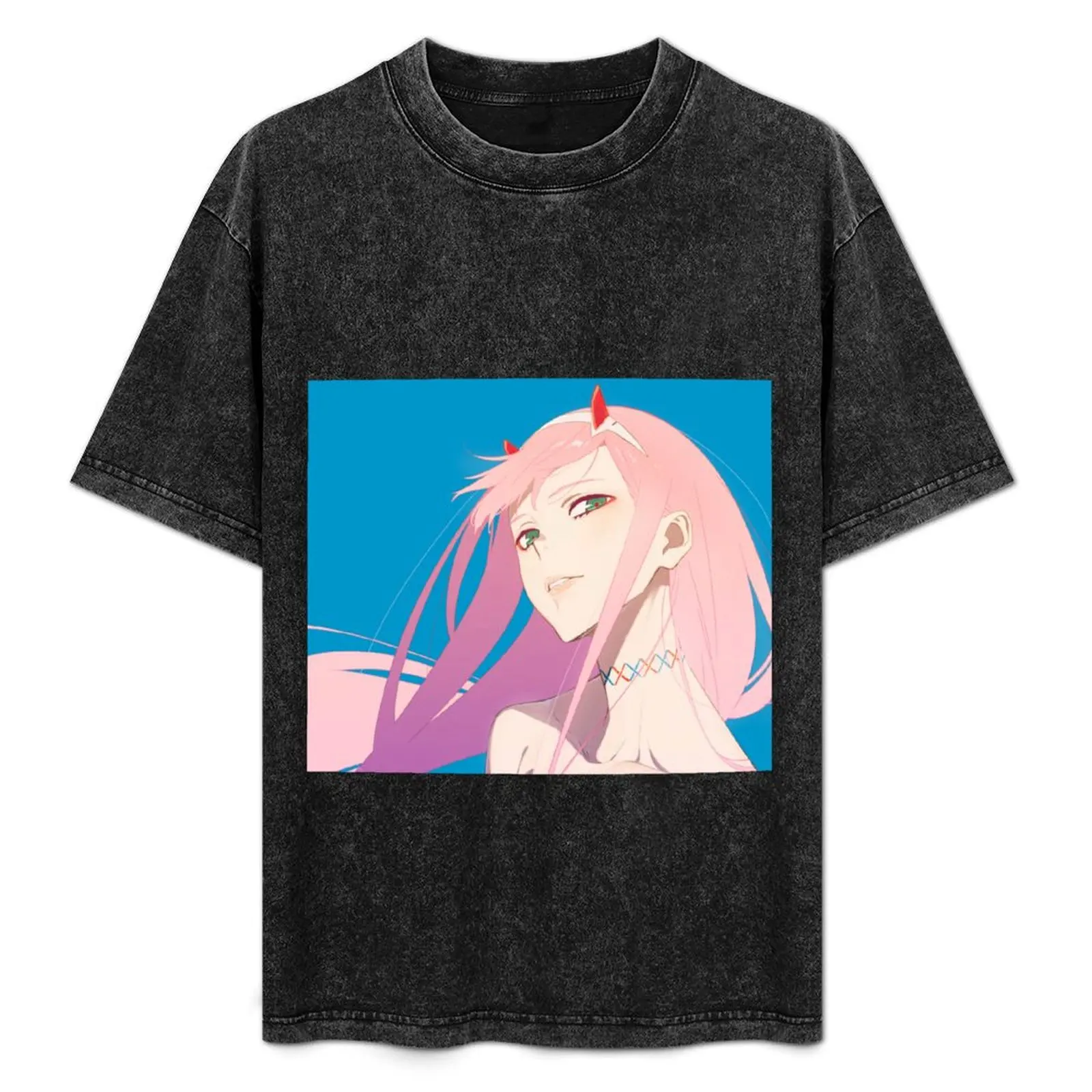 

Darling in the FRANXX - Zero Two T-Shirt Casual Streetwear Short Sleeve Tee