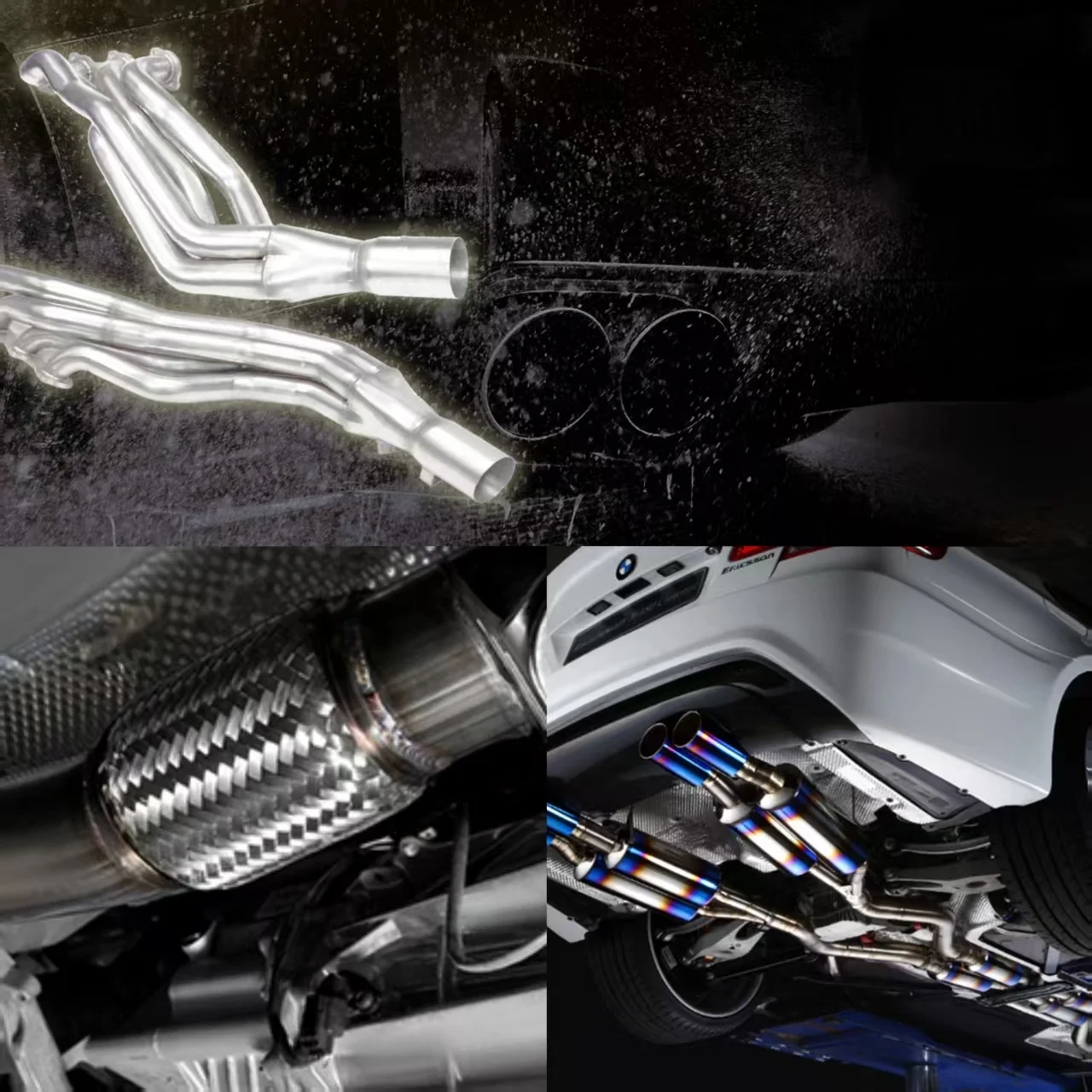 Best Welding High Quality Exhaust  Downpipe with Heatshield for BMW  20+ Downpipe ( Euro 6)