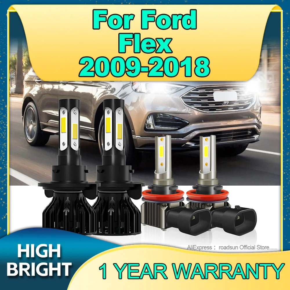 

Car LED Headlight 25000LM 6000K Turbo Lamp H13 H11 Fog Light 12V For Ford Flex 2009 2010 2011 2012 2013 2014 2015 2016 2017 2018