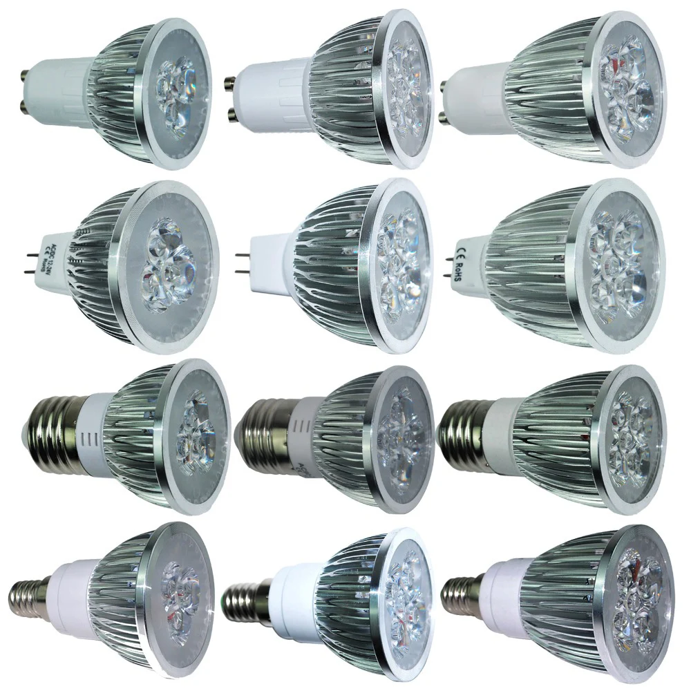 

Ultra Bright 9W 12W 15W GU10 MR16 E27 E14 LED Bulb 85-265V Dimmable Led Spotlights Warm/Natural/Cool White LED lamp 110V 220V