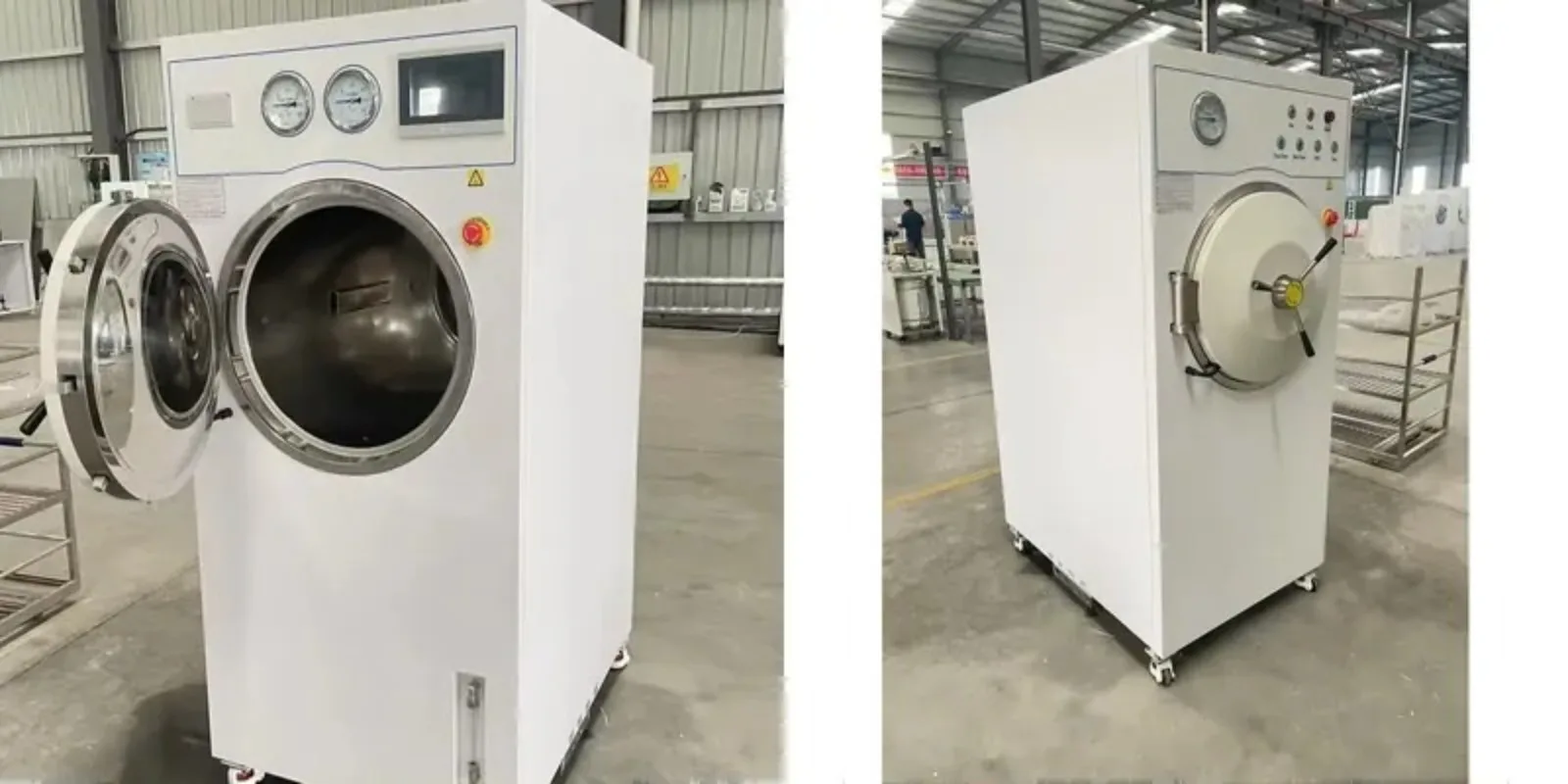 26 MST-200B Manual Door Horizontal Sterilizer Interior 304 Stainless Steel Pulsating Vacuum Sterilization High Pressure Steam