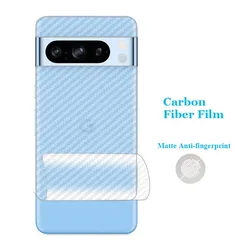 For Google Pixel 10 10a 9 9a 8 8a 7a 5 6 7 Pro XL 4G 3D Transparent Carbon Fiber Back Film Stiker Screen Protector (Not Glass)