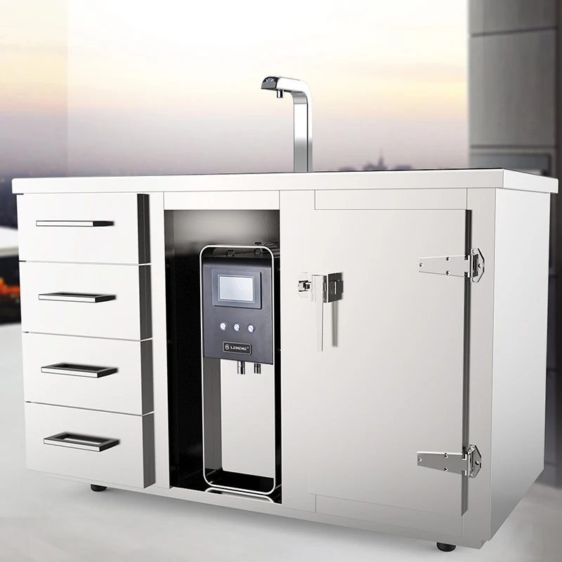 شاشة عرض تعمل باللمس التجارية الكهربائية المهنية آلة توزيع الماء الساخن الأوتوماتيكية على سطح المكتب لمتجر شاي الفندق #3