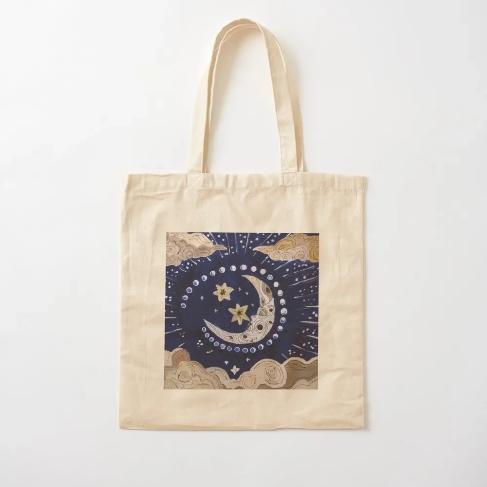 

In-Tune Moon Tote Bag Women's shopping bag canvas tote bag