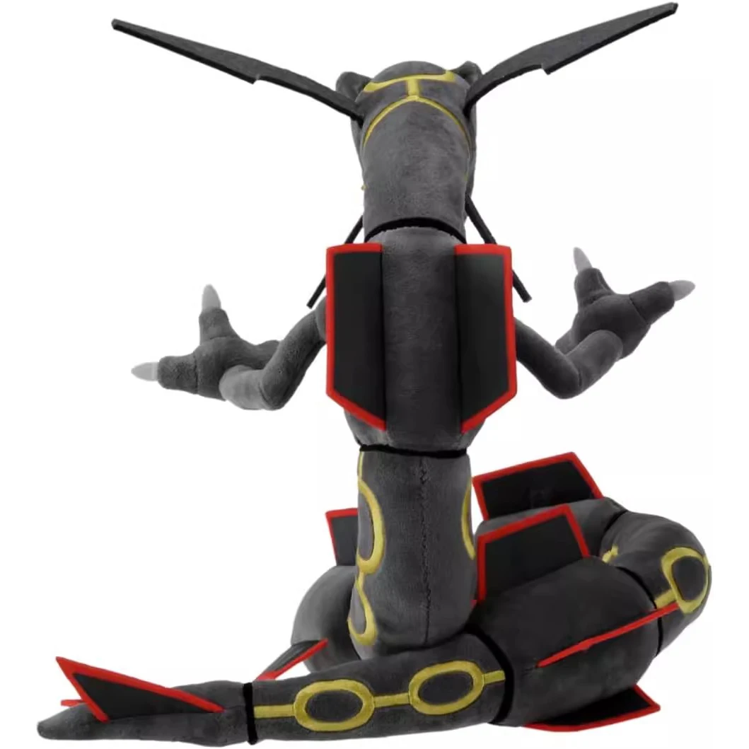 Rayquaza Plush Stuffed Pokemon Toy, Forma Variável com Esqueleto, Brinquedos Cool, Mega Evolução, Presentes para Hobbies, Super-Antigo