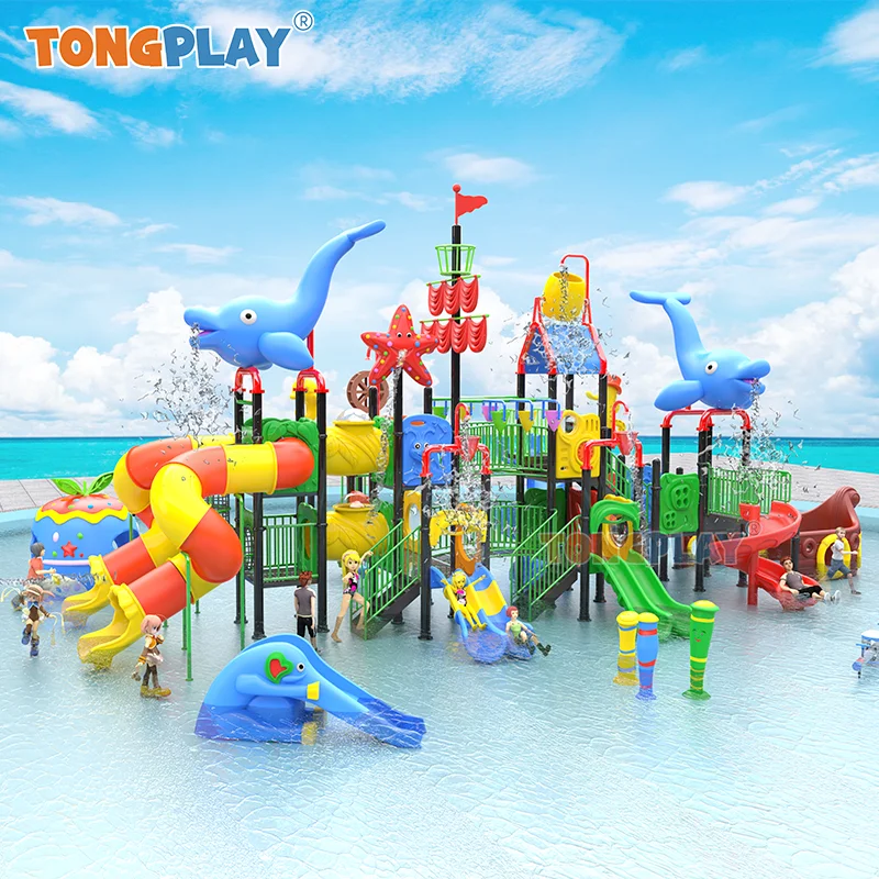 Wholesale Water Parks Plastic Slide Children Water Games Playground Pool Slide for Kids and Adults