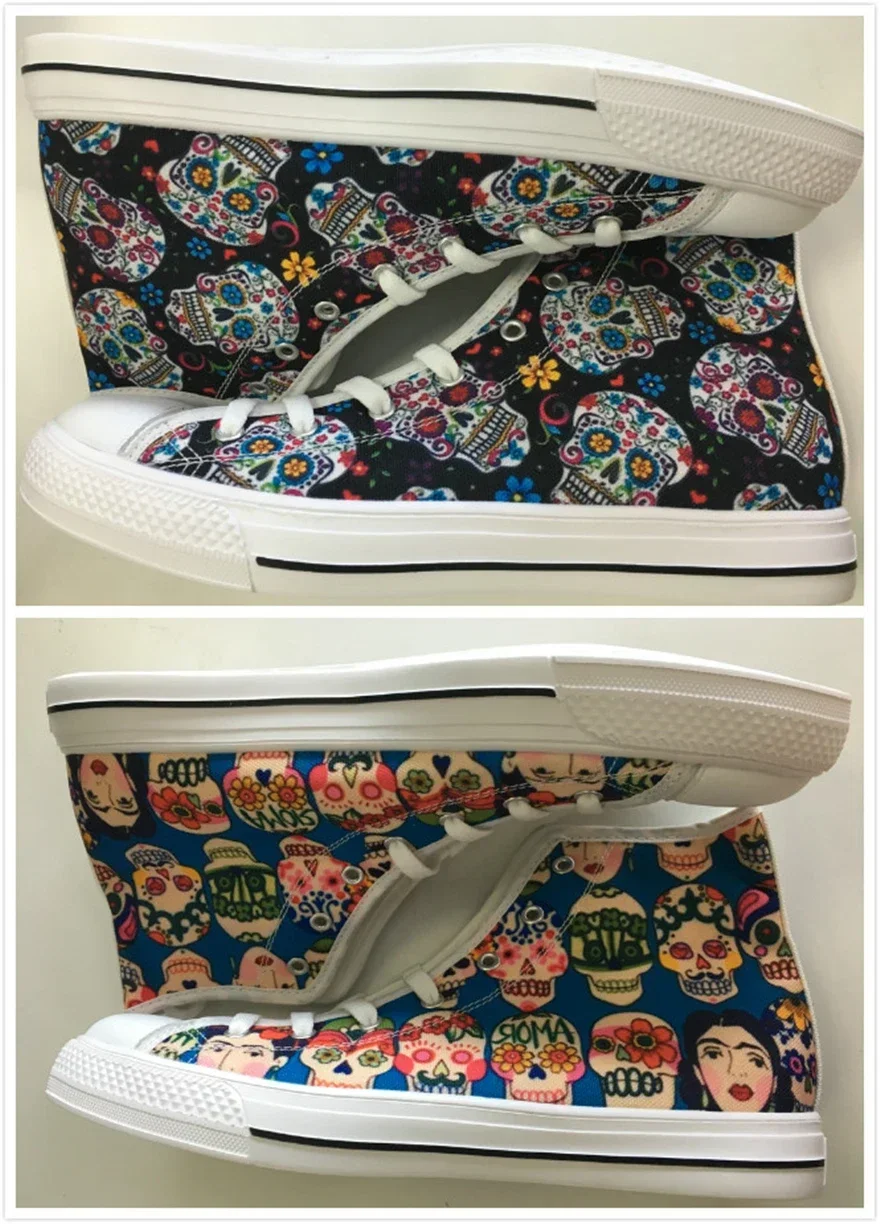 Zapatos con estampado 3D de amapola para mujer, zapatillas vulcanizadas con diseño de perro salchicha, 2020