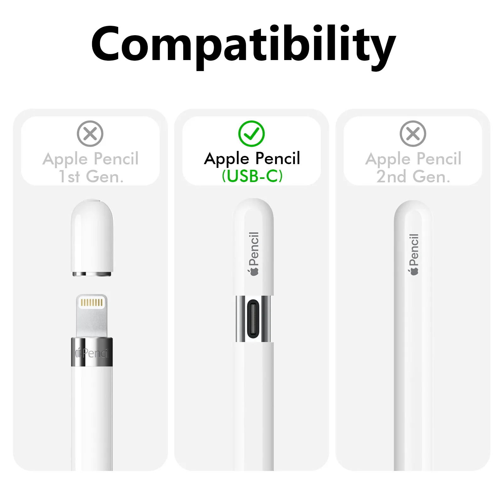 Soft Silicone Protection Cover For  Apple Pencil 3th generation USB-C Case Non-slip Sleeve Universal For IPad Pencil 3