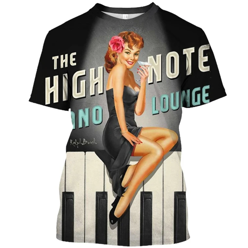 

Футболки с 3D принтом для современных девушек и графикой для мужчин, женская одежда, модная винтажная футболка с короткими рукавами Y2k, топы большого размера, мужская одежда