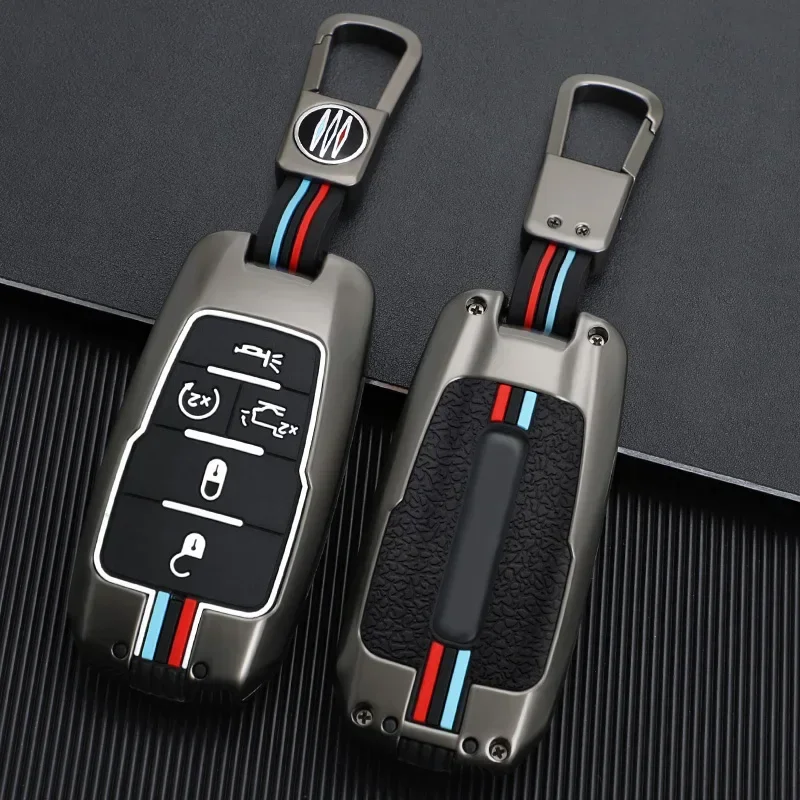 

Zinc Alloy Car Key Case Remote Fobs Cover For Dodge RAM 1500 2500 3500 4500 5500 Pickup 2019 2020 2021 2022 Car Accessories