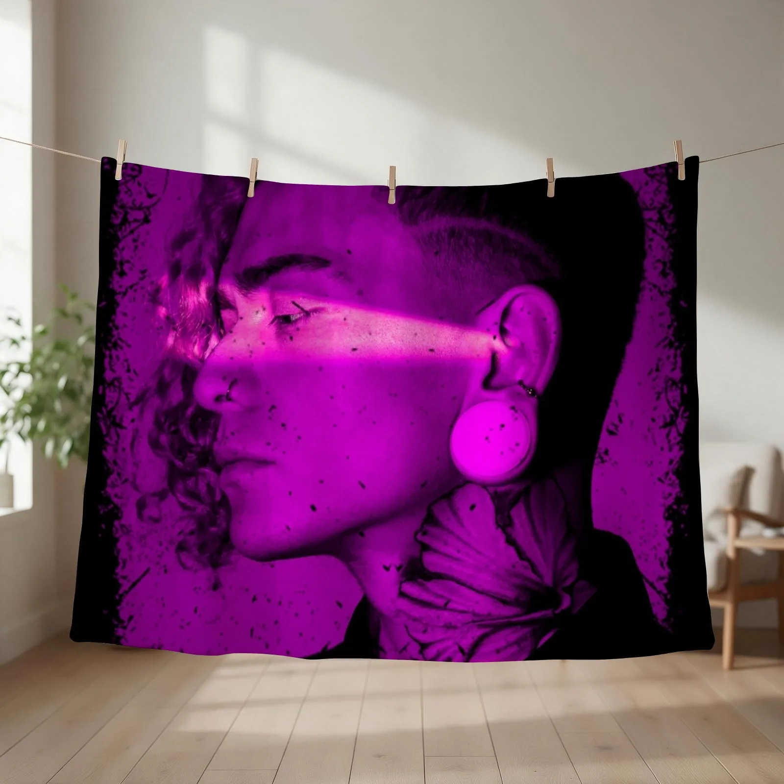 Will Ramos Lorna Shore Throw Blanket couch cozy soft plush fuzzy picnic outdoor blanket