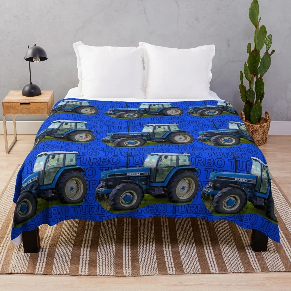 

blue tractor Throw Blanket heavy to sleep wednesday Thermal Blankets