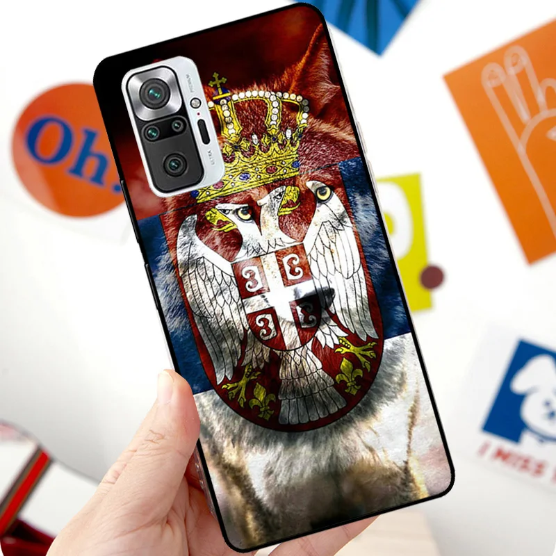 Flag of Serbia Serbian Case For Xiaomi Redmi Note 12 Pro 11 8 9 10 Pro 9S 10S 11S 12S Redmi 12C 10C 9C 10A Cover