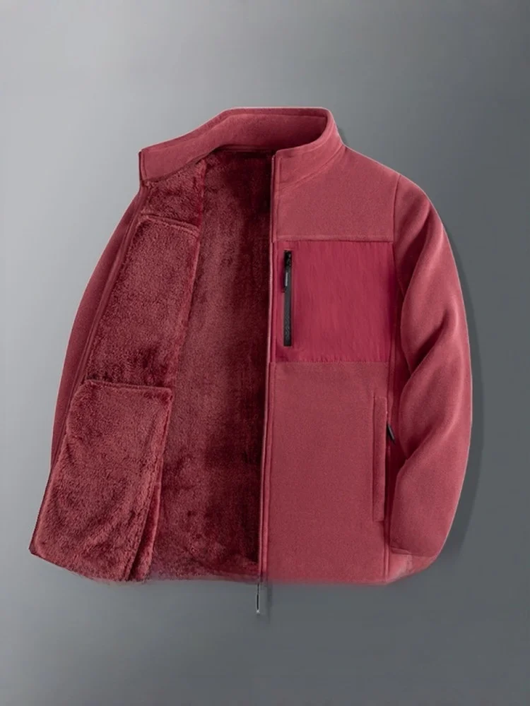 

Зимняя теплая верхняя одежда Gusen Leopard Thiened с воротником-стойкой Fce для пары, пальто-стойка, подходит для улицы, W...