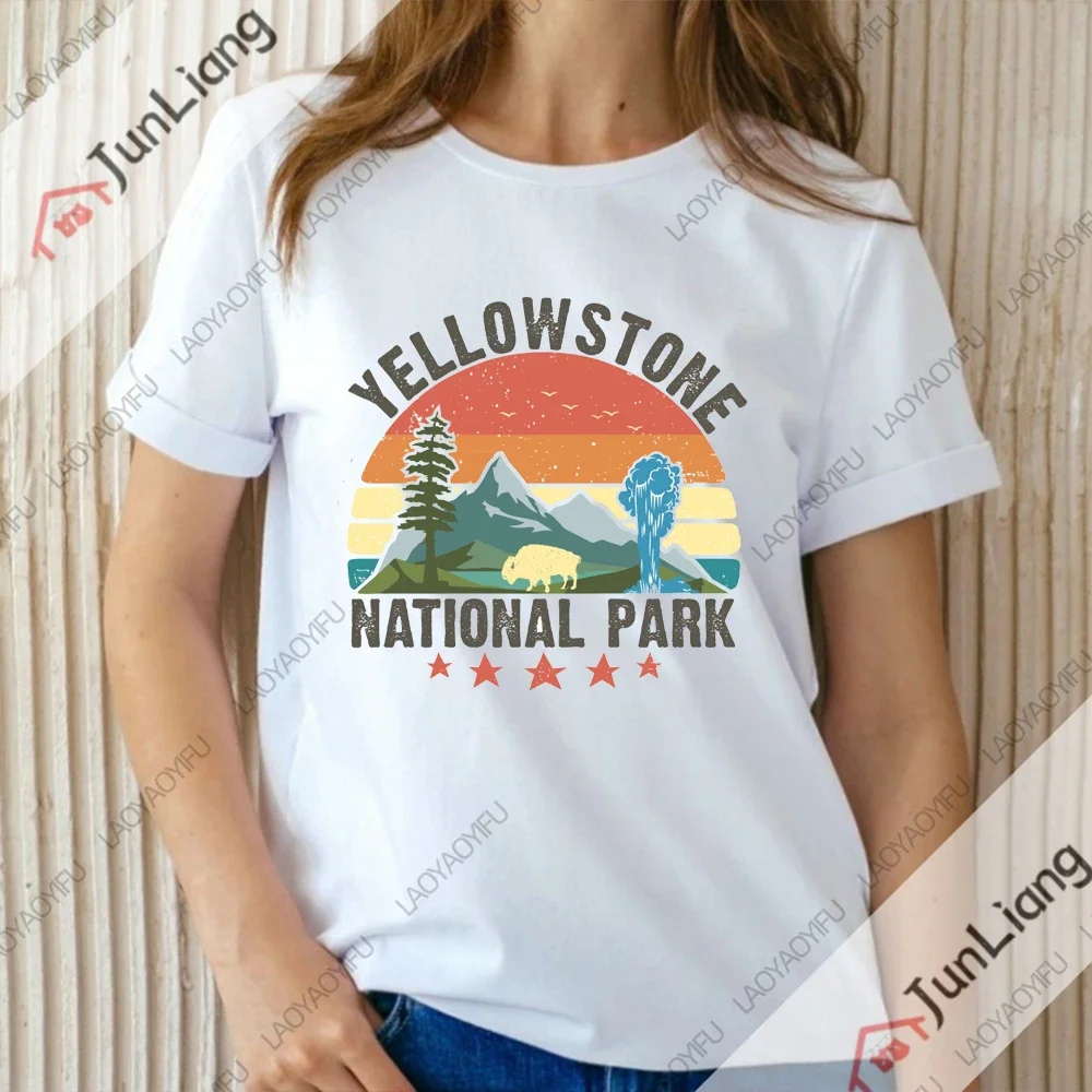 イエローストーン紳士服テレビ番組半袖 Tシャツ紳士服ストリートおかしい Y2k 綿 100% Tシャツギフト