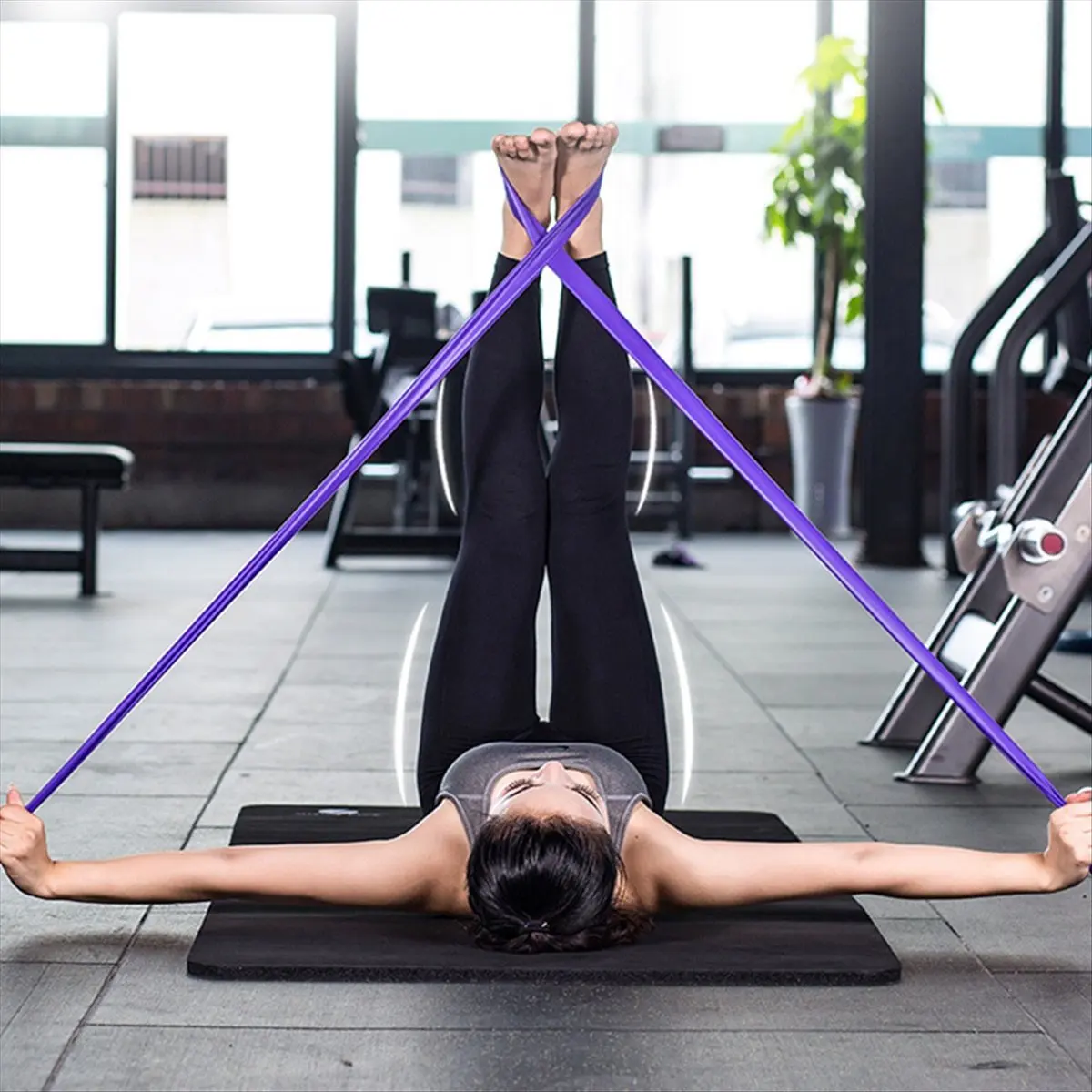 (A75U) Pilates Ring Set, Magic Circle, Explosion-Proof Pilates Mini Ball, High Elastic Resistance Band, Yoga Wheat Tube Ball,A