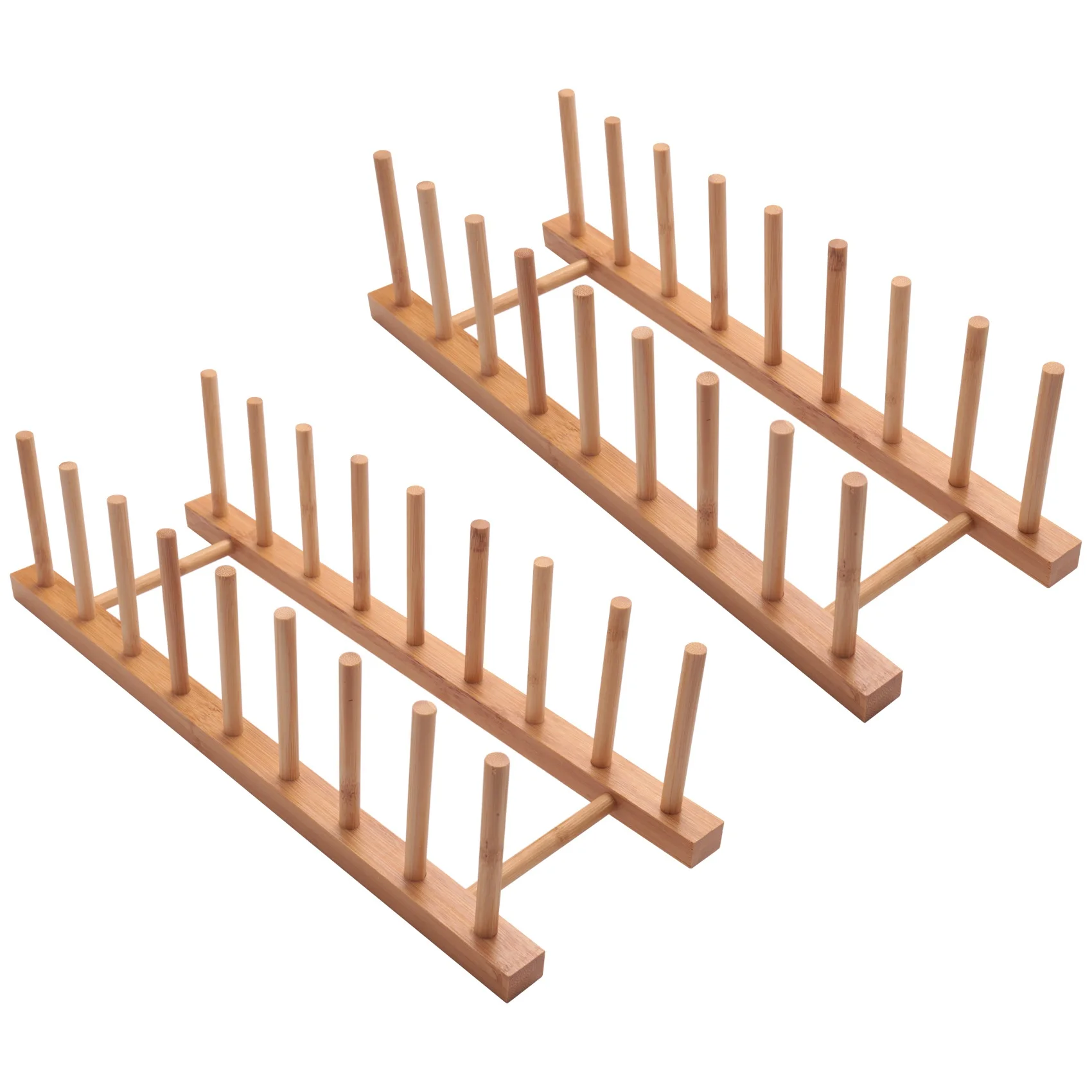 

2Pcs Bowl Cup Pot Lid Cutting Board Drying Rack Stand Drainer Holder