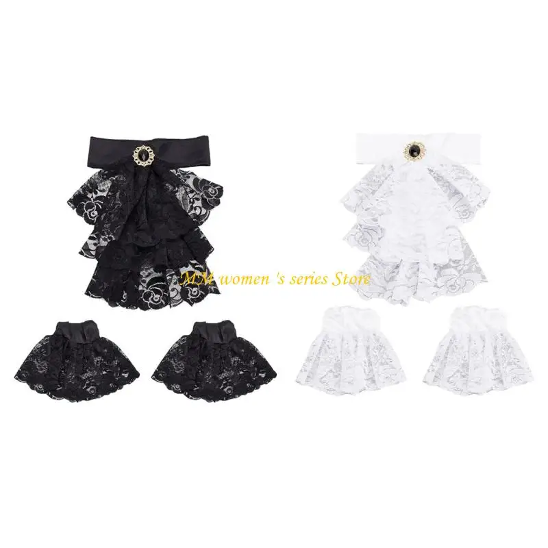 

Q39C оборка-браслет-воротник идеально подходит для косплея, сценических представлений и костюмированных вечеринок, реквизит для