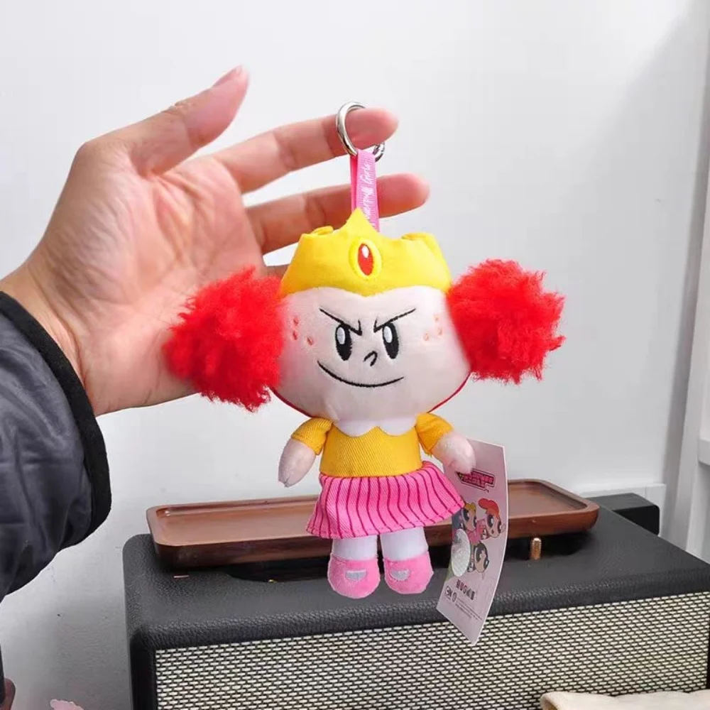 Novo anime genuíno o powerpuff meninas boneca de pelúcia chaveiro kawaii princesa morbucks pp algodão-preenchido bonecas menina presentes de natal