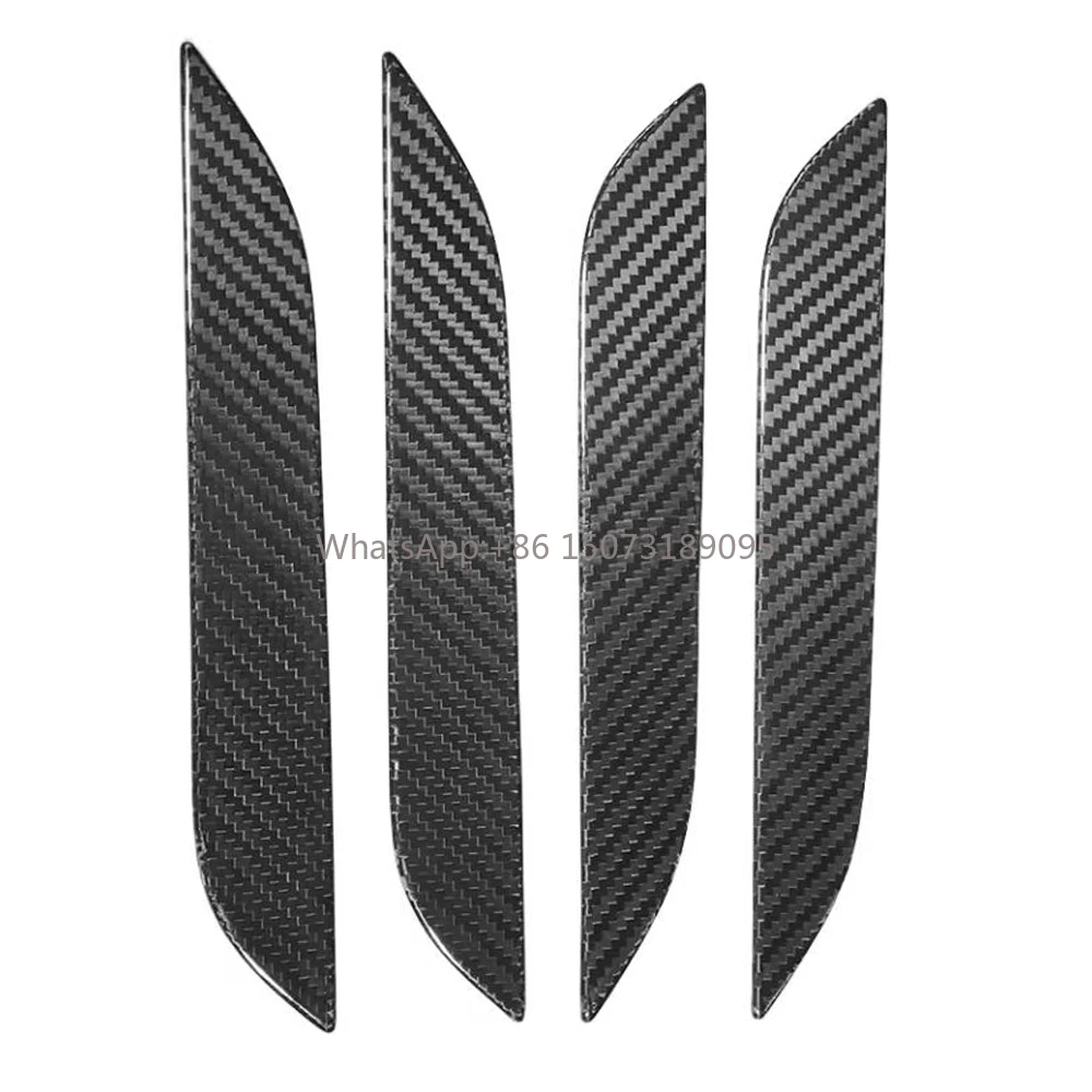 

Яркая поверхность, дверная ручка из углеродного волокна, внешняя дверная ручка автомобиля для TESLA MODEL S 2016-2023, комплект отделки, украшение кузова