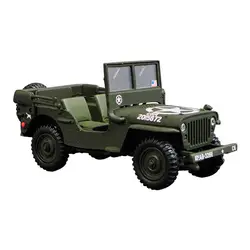 Scale model 1:43 1944 WILLYS JEEP off-road vehicle die-cast alloy car model collection decoration, Children's Day gift for boys.