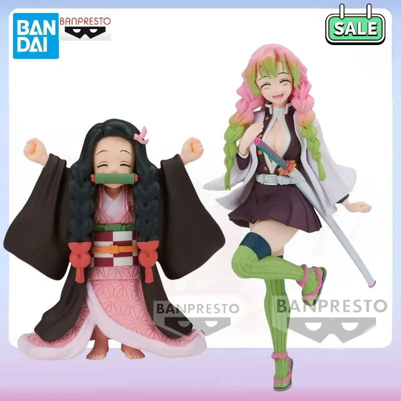 Banpresto Demon Slayer Kimetsu No Yaiba Action Figure, Kamado Nezuko BB Kanroji Mitsuri, Nice Anime Modelo Brinquedos, Vol.45, Em estoque