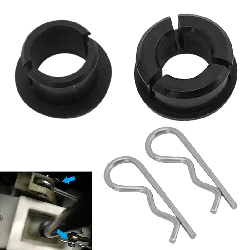 ABS Shifter Cable Inserts Bushings Kit with R‑Clips for Acura RSX DC5 2002-2006 CL Type S 2003 for Honda Civic 2001-2005