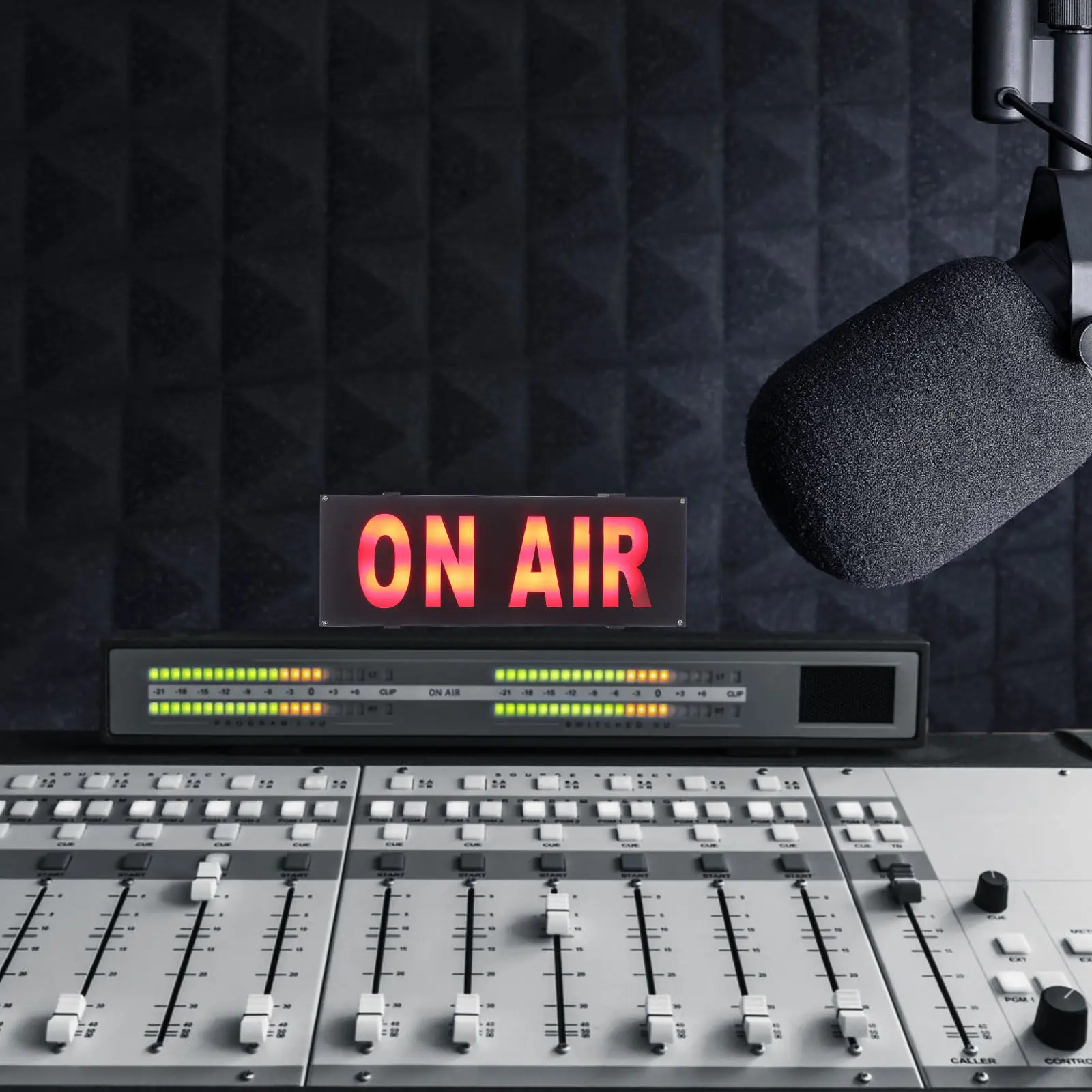 

on Air LED Warning Sign Light Operated Desktop Recording Broadcast Sign for Office Studio Cafe Bar Hotel Window Wall