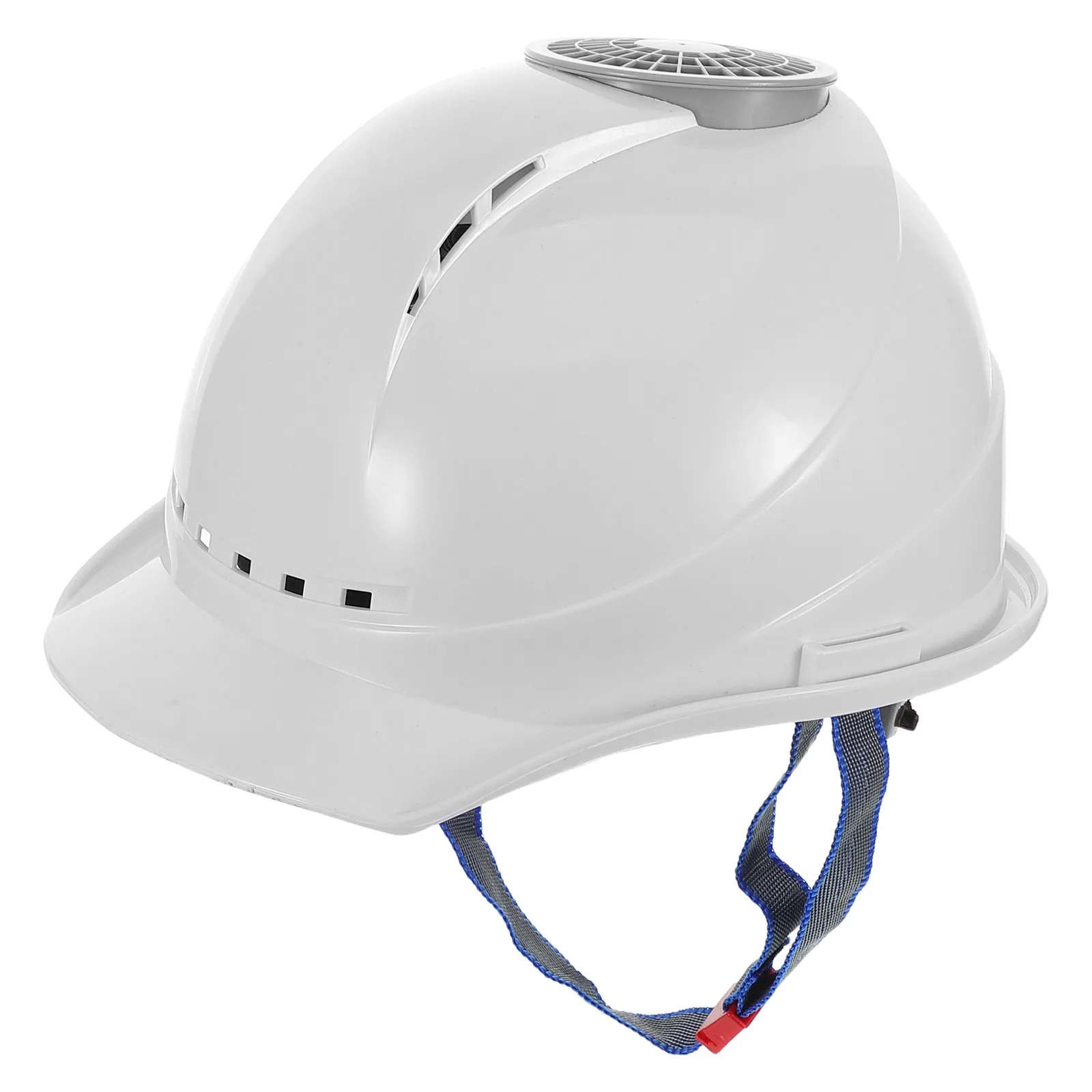 

USB Hat Fan Cooling Construction Stainless Steel Hard Hat Chinstrap Summer Safety V-shaped Sun Protection