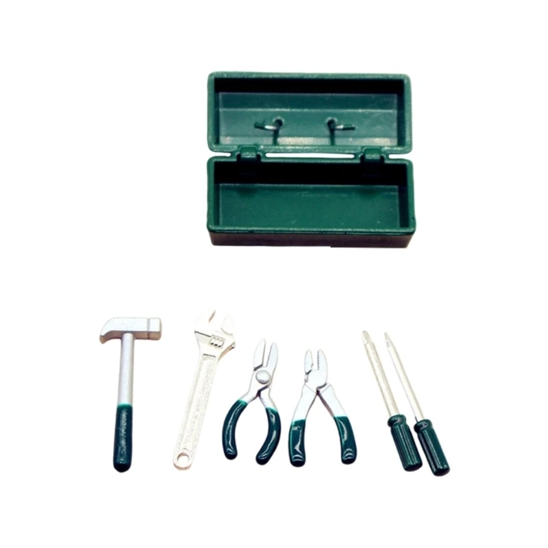 Ensemble d'outils jardinage miniatures réalistes 23GD, pour affichage scène maison poupée 1/12, accessoires jeu