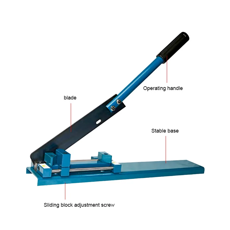 Double Slot Manual Guide Din Rail Cutter for Aluminum Alloy and Steel Rail Cutting Tool