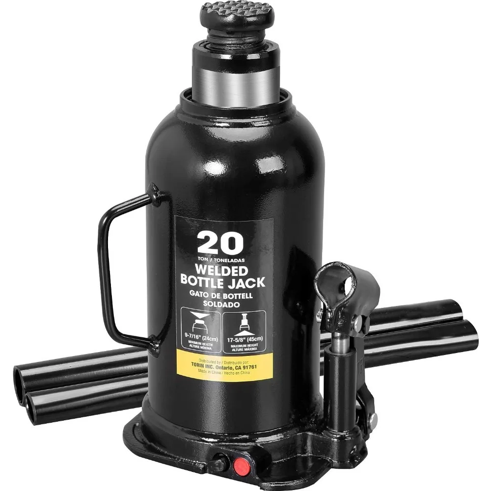 

Heavy Duty 20 Ton Hydraulic Bottle Jack for Cars, Trucks & SUVs - 40,000 LB Capacity