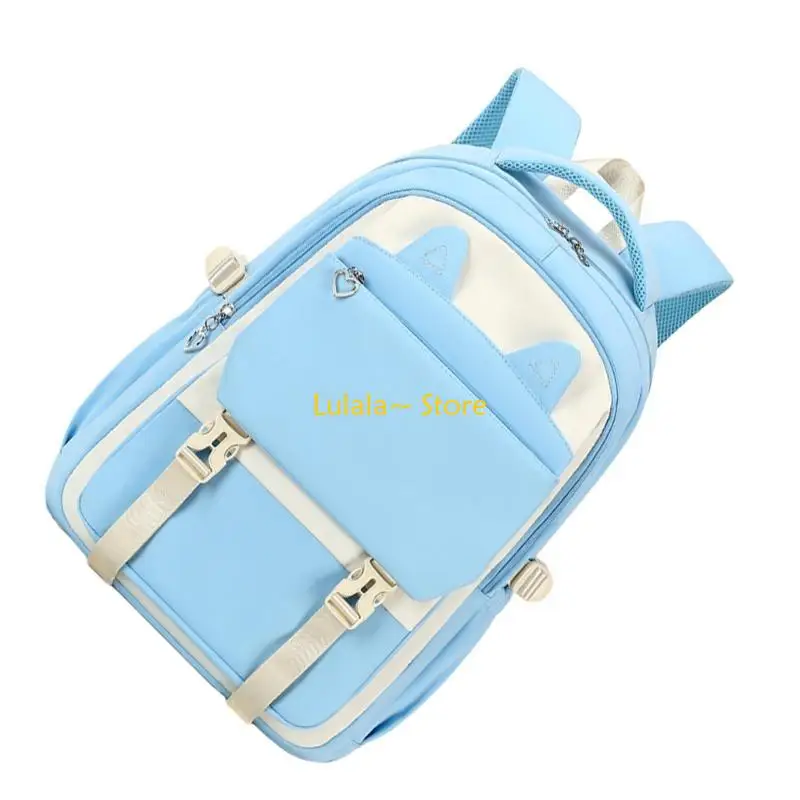 

Y4QA Large Capacity School Bag Student Books Bag for Woman and Man Laptop Backpack Rucksacks Suitable for School and Travel