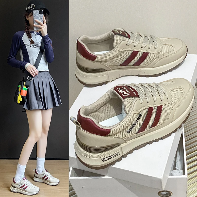 

Women Shoes Breathable All-match Mesh Shoes Casual Sports Trendy Shoes Female Wear-resistant Running Shoes for Women