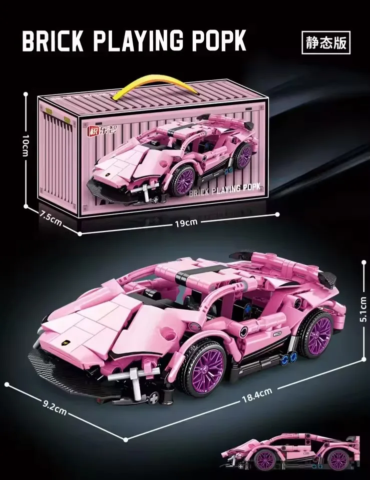 Hot Technology Bouwstenen Racing Sport Hoge snelheid automodel Stadsmachines Super Brick Puzzelspeelgoed Volwassen cadeau Speelgoed voor volwassenen