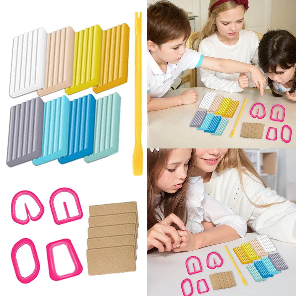 

24-цветная полимерная глина, нетоксичная глина для моделирования, набор из глины для рукоделия «сделай сам», стартовый набор из глины для выпечки для начинающих художников