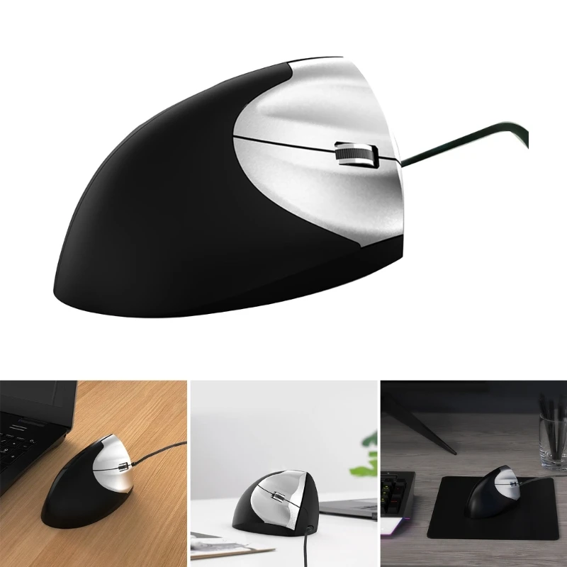 Ergonomic Vertical  Mouse Optical Wrist Healing Mouse 3 Key Buttons Mouse For Laptop PC