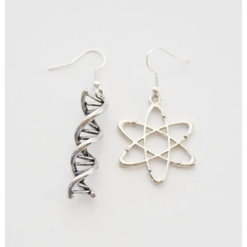 Popular Jewelry Alloy Pendants and Earrings New Hot Selling Trendy Jewelry Creative Design Chemical Molecules