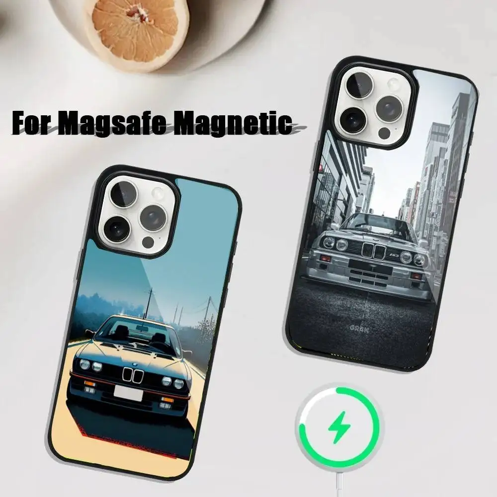 

B-Blue Red Car for B-Bmwes-S Phone Case For iPhone 16,15,14,13,12,11,Plus,Pro,Max Mini Magsafe Magnetic Wireless Charging
