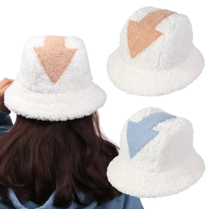 Cappello da donna Appa Cappello da pescatore in lana di agnello Cappello da pesca caldo invernale Pelliccia sintetica Simbolo di freccia Cappello da pescatore stampato per uomo Cappelli a cilindro piatto marea