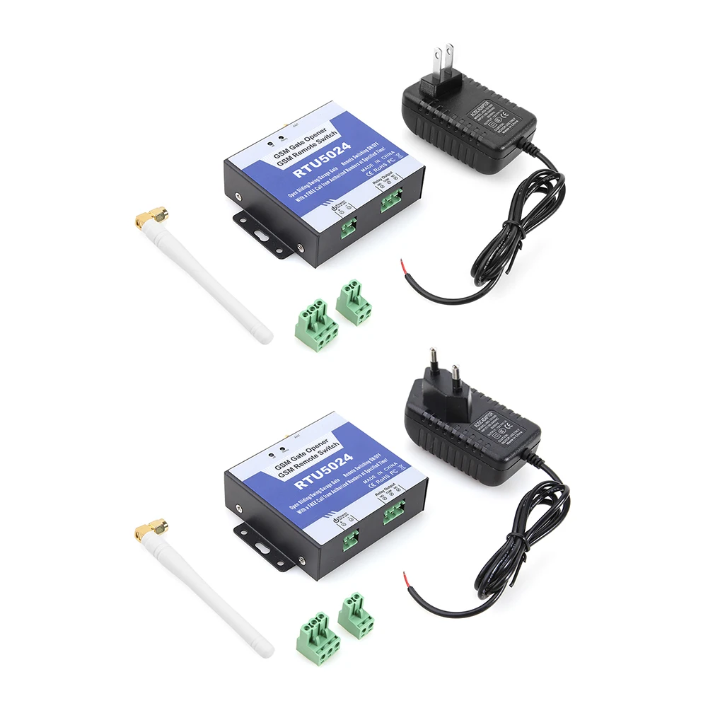 RTU5024 ชุดควบคุมการเข้าถึง GSM โปรแกรมไร้สายประตู 850/900/1800/1900MHz 4G US/EU ปลั๊กอุปกรณ์รักษาความปลอดภัยภายในบ้าน