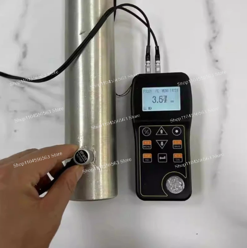Ultrasonic Thickness Gauge 0.75-300mm High Precision Metal Tester for Steel Pipe Plate Pipeline Wall Thickness Measurement Tool