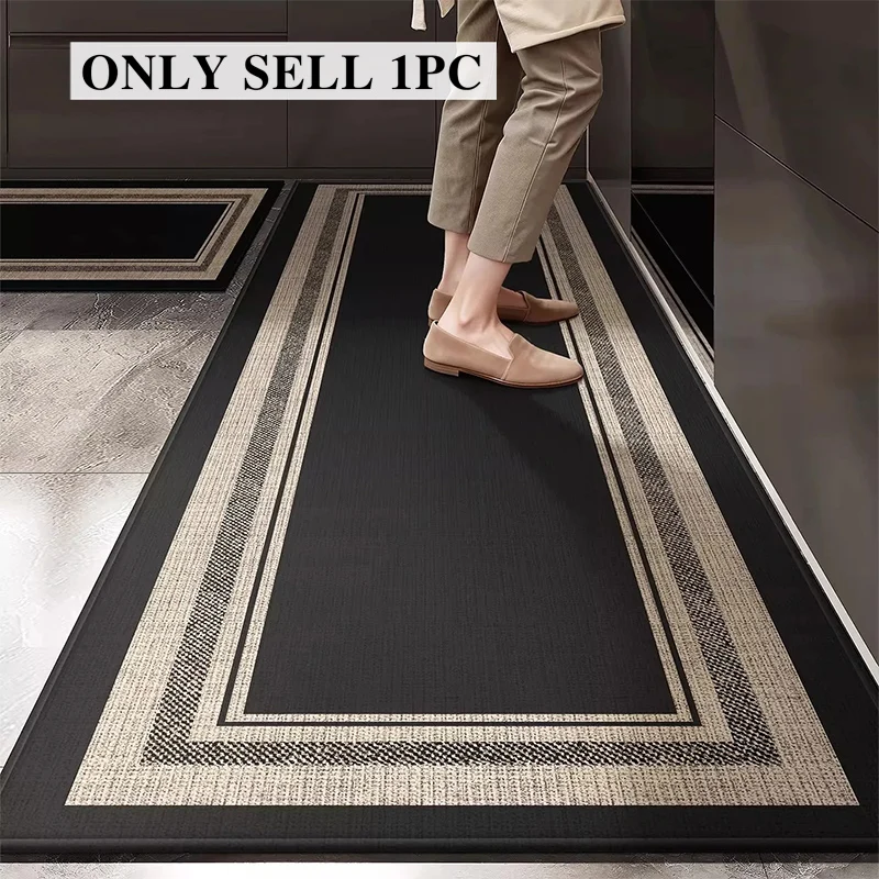 Kitchen Floor Mat Long Stain-resistant Wear-resistant Carpet Modern High-end Style Rug Home Decoration Rugs Alfombras De Cocina